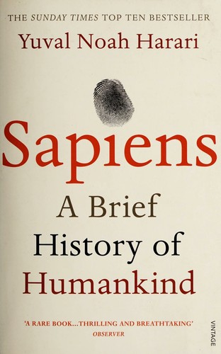 Cover of Sapiens by Yuval Noah Harari